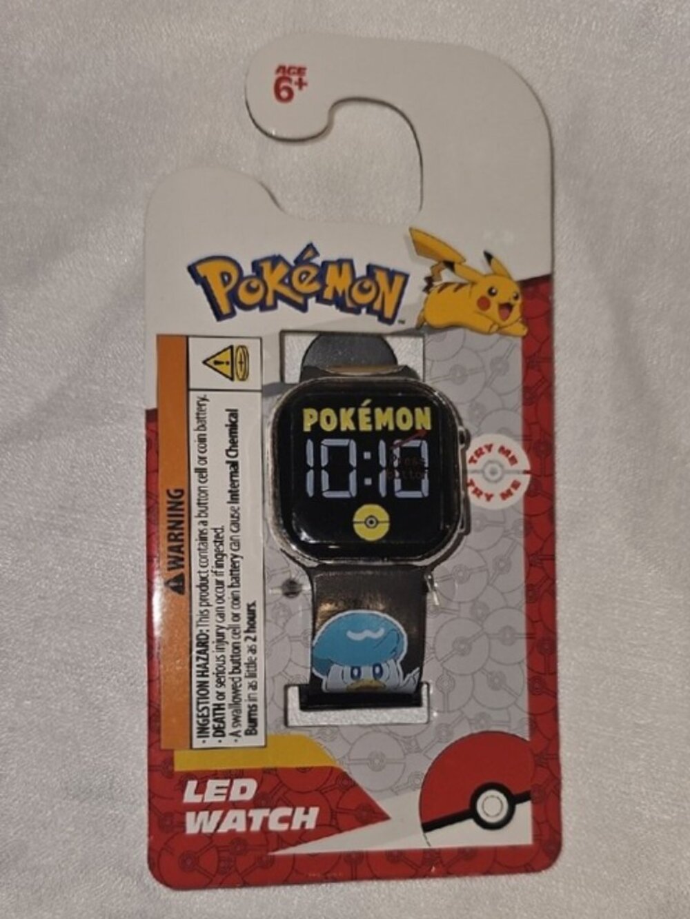 Pokemon Square Face Kids LED Watch New